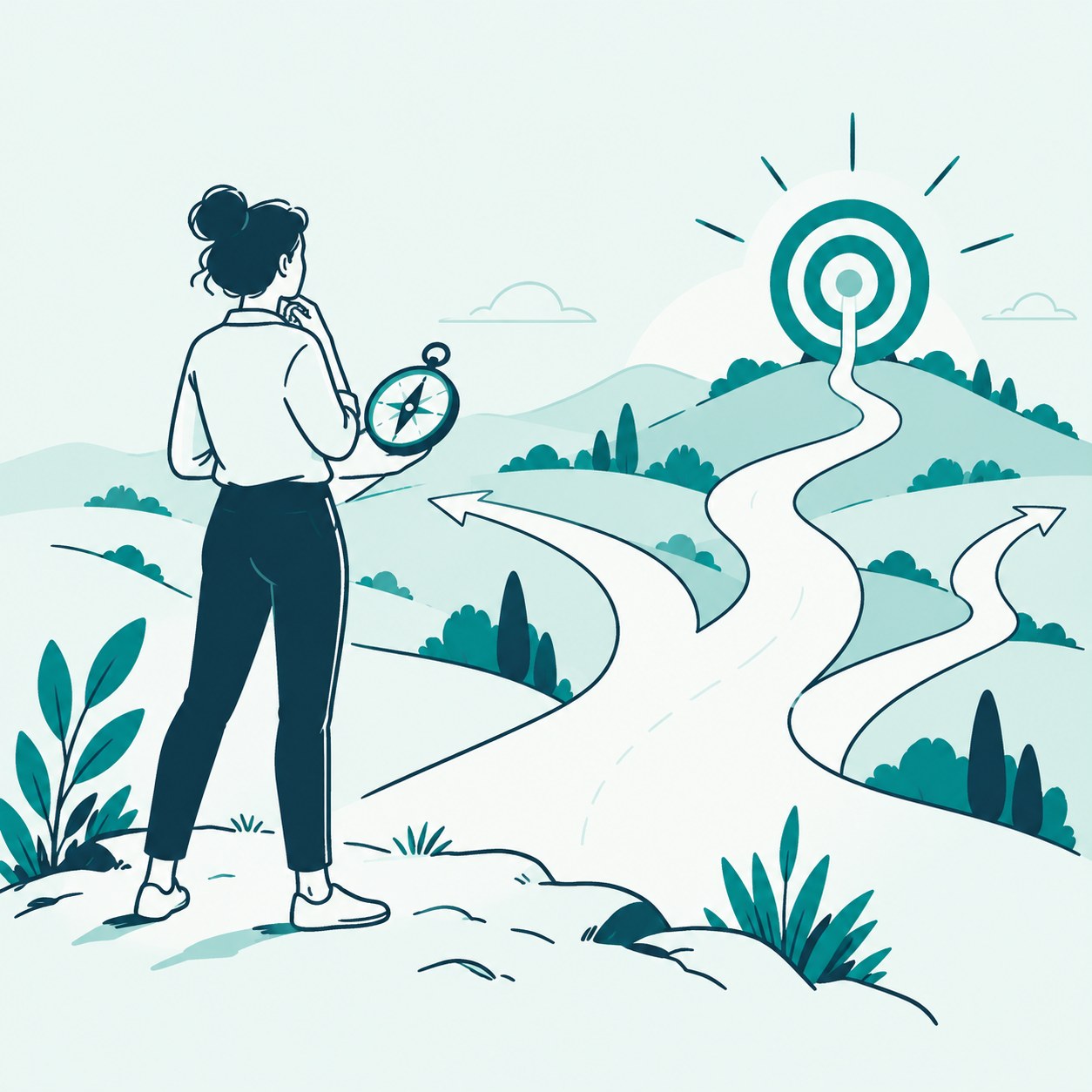 Illustration: Initiierung: Ziel und Rahmen klären